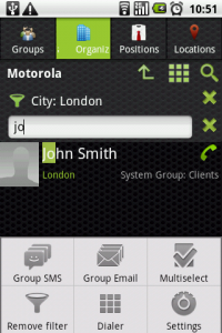 Corporate Contacts screenshot