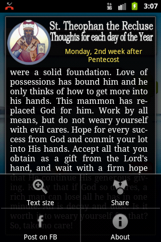 Thoughts for each day of the year by St Theophan the Recluse